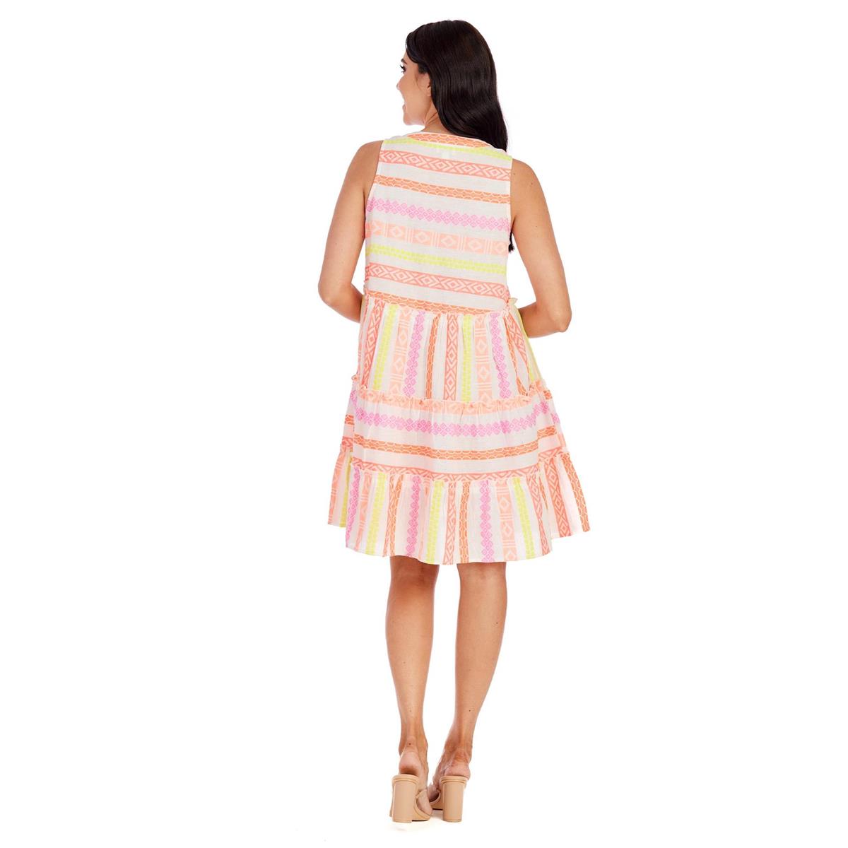 Angelica Yarn-Dye Dress by Mud Pie - Pink