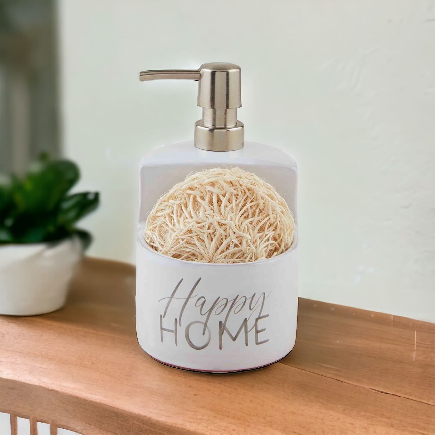 'Happy Home' Soap & Sponge Holder Set by Mud Pie