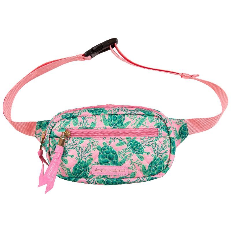 Turtle Quilted Fanny Pack by Simply Southern