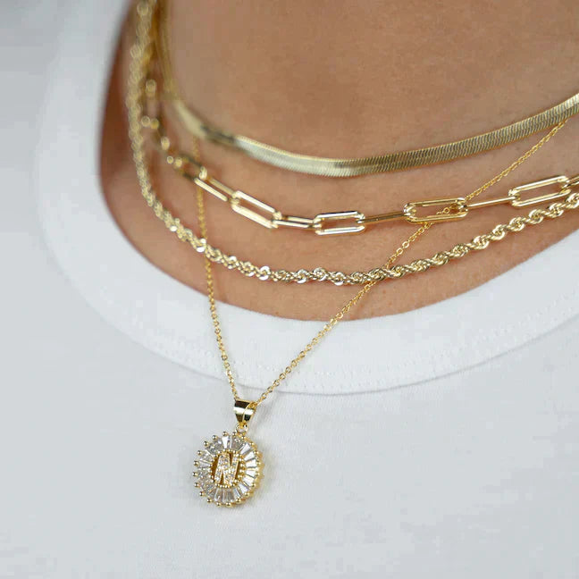PREORDER: Mini Radiant Initial Necklace (Ships in 2-3 Weeks)