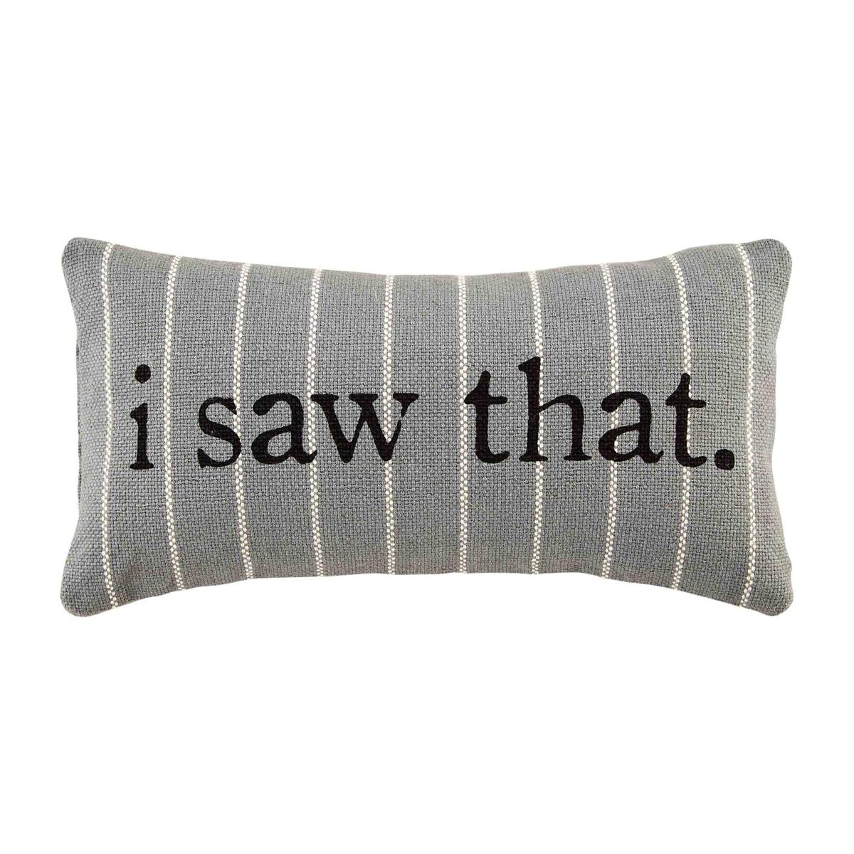 Small Funny Striped Pillows by Mud Pie