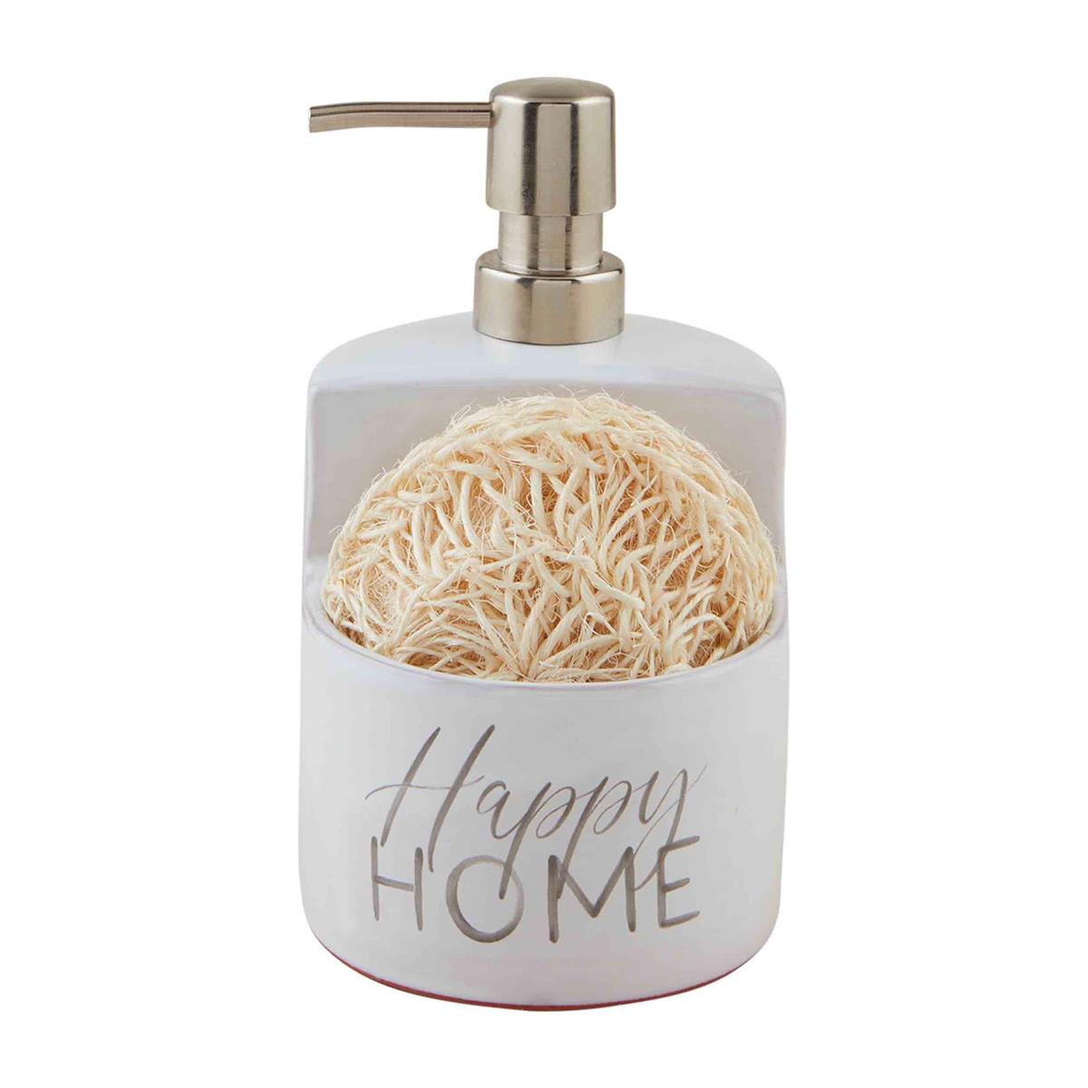 'Happy Home' Soap & Sponge Holder Set by Mud Pie
