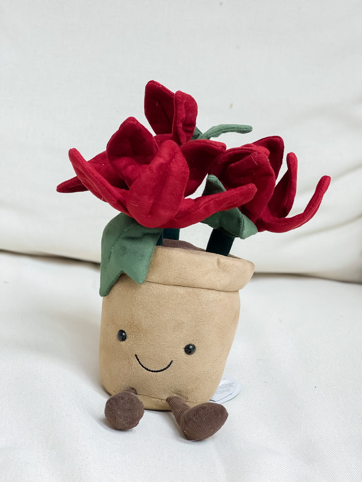 Amuseables Poinsettia Stuffed Animal by Jellycat