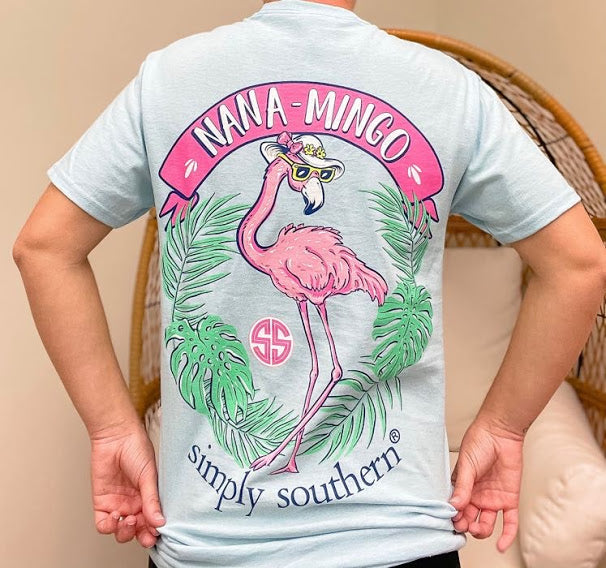'Nana-Mingo' Flamingo Short Sleeve by Simply Southern