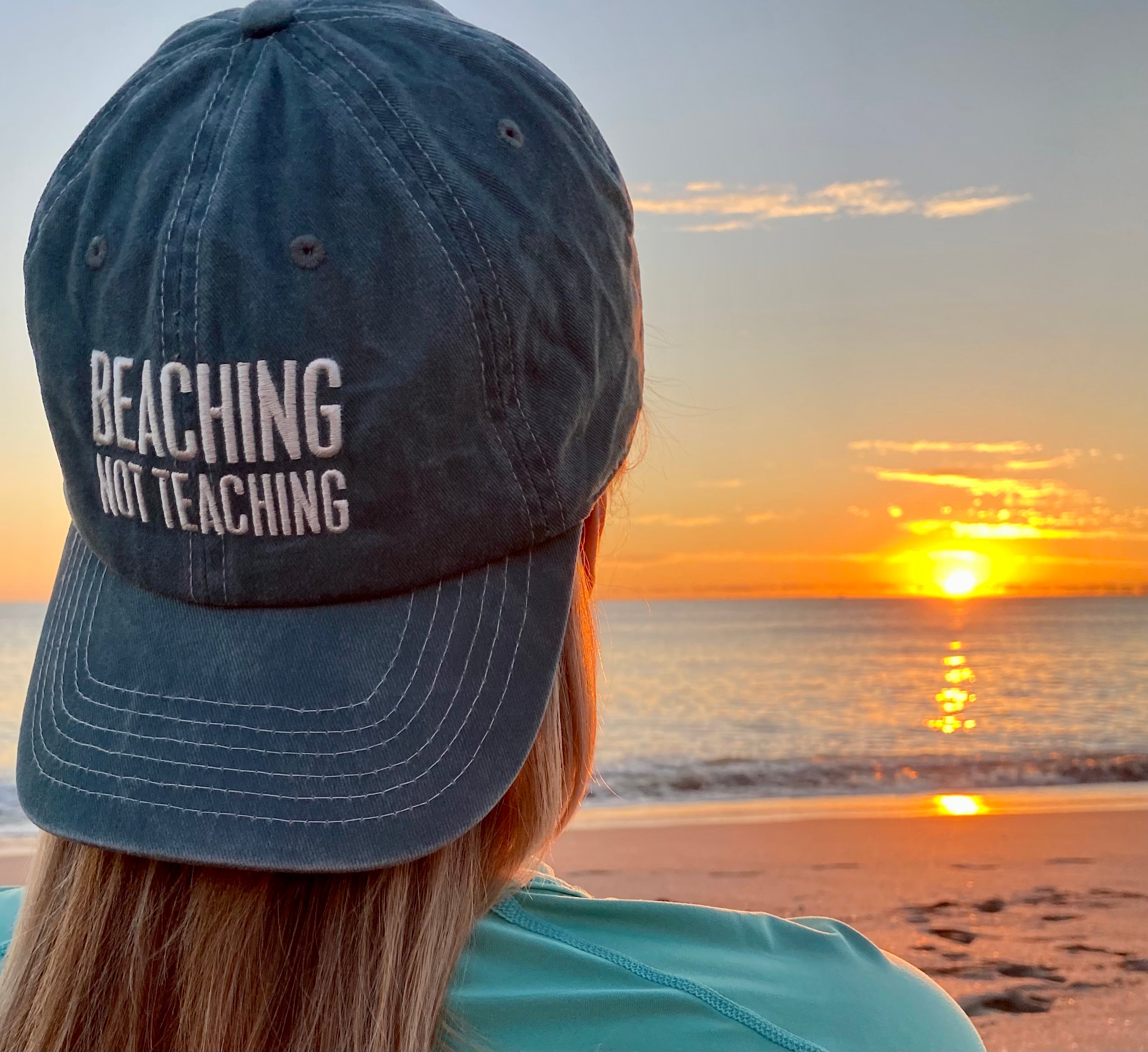 'Beaching Not Teaching' Baseball Cap