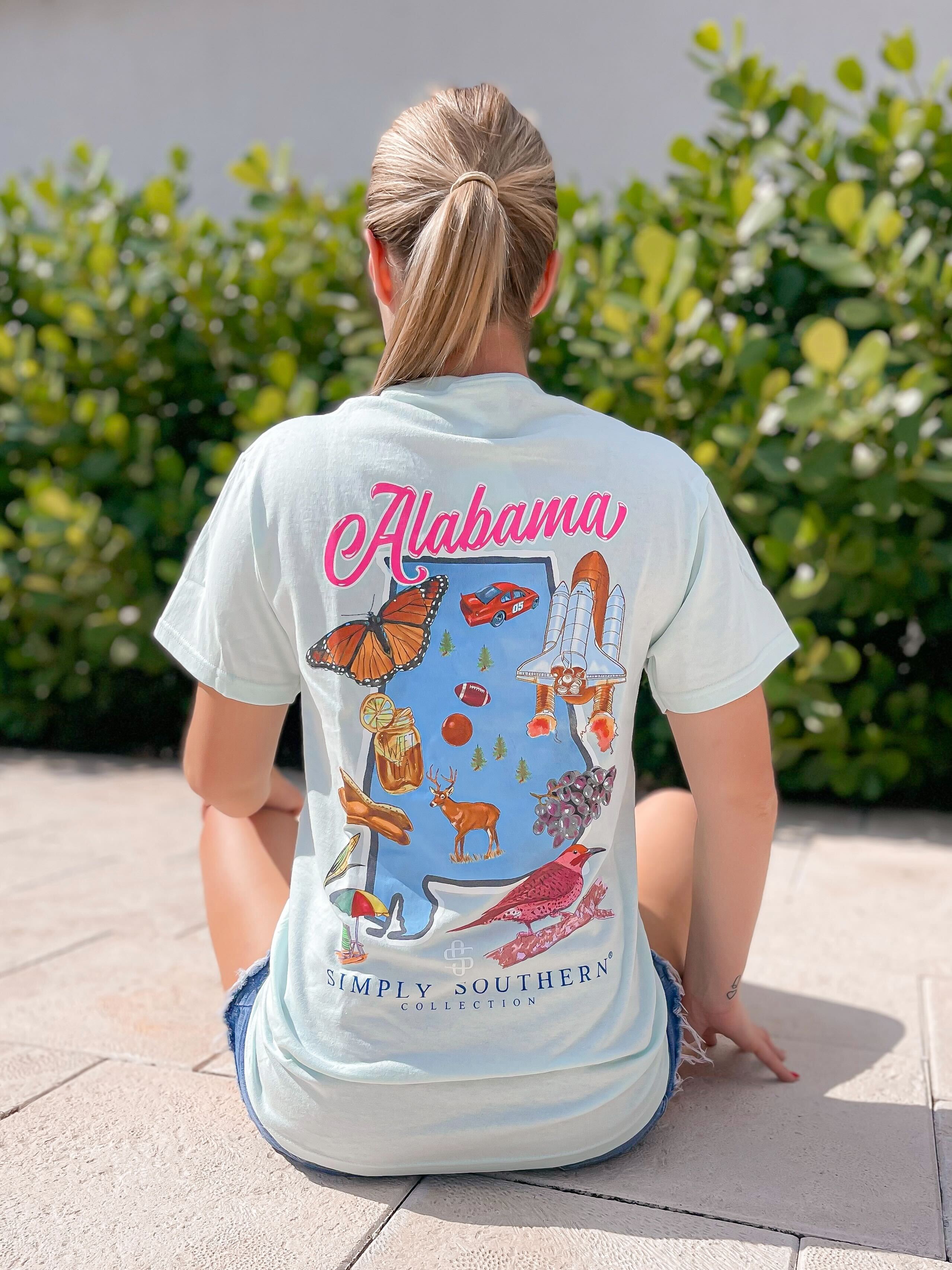 Alabama State Short Sleeve Tee by Simply Southern