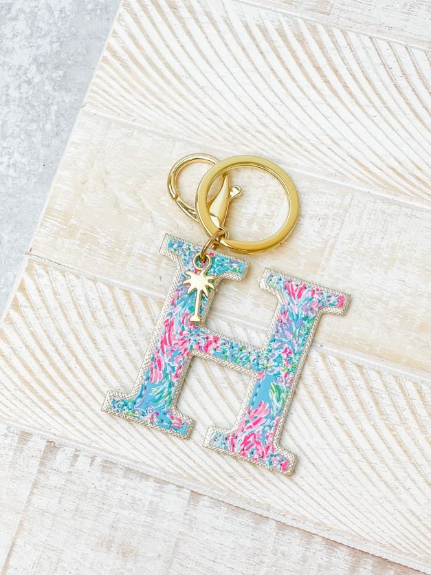 Boutique Chloe Rose Initial Key Ring H