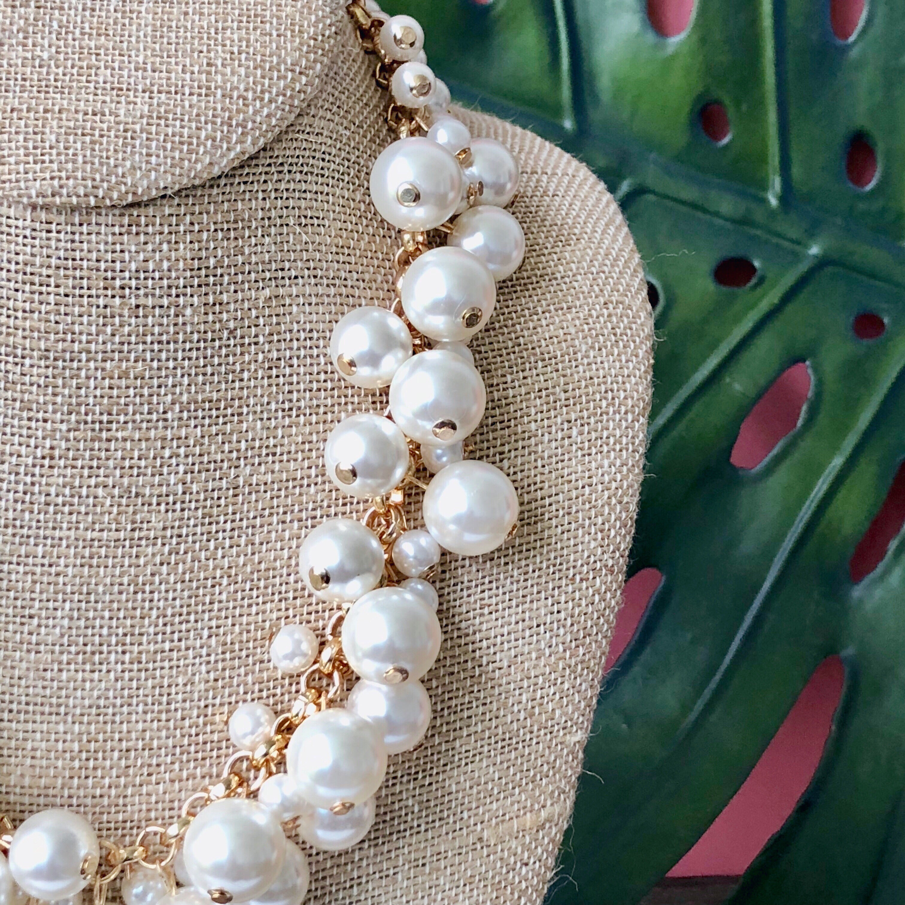 Molly Pearl Bauble Necklace - Gold