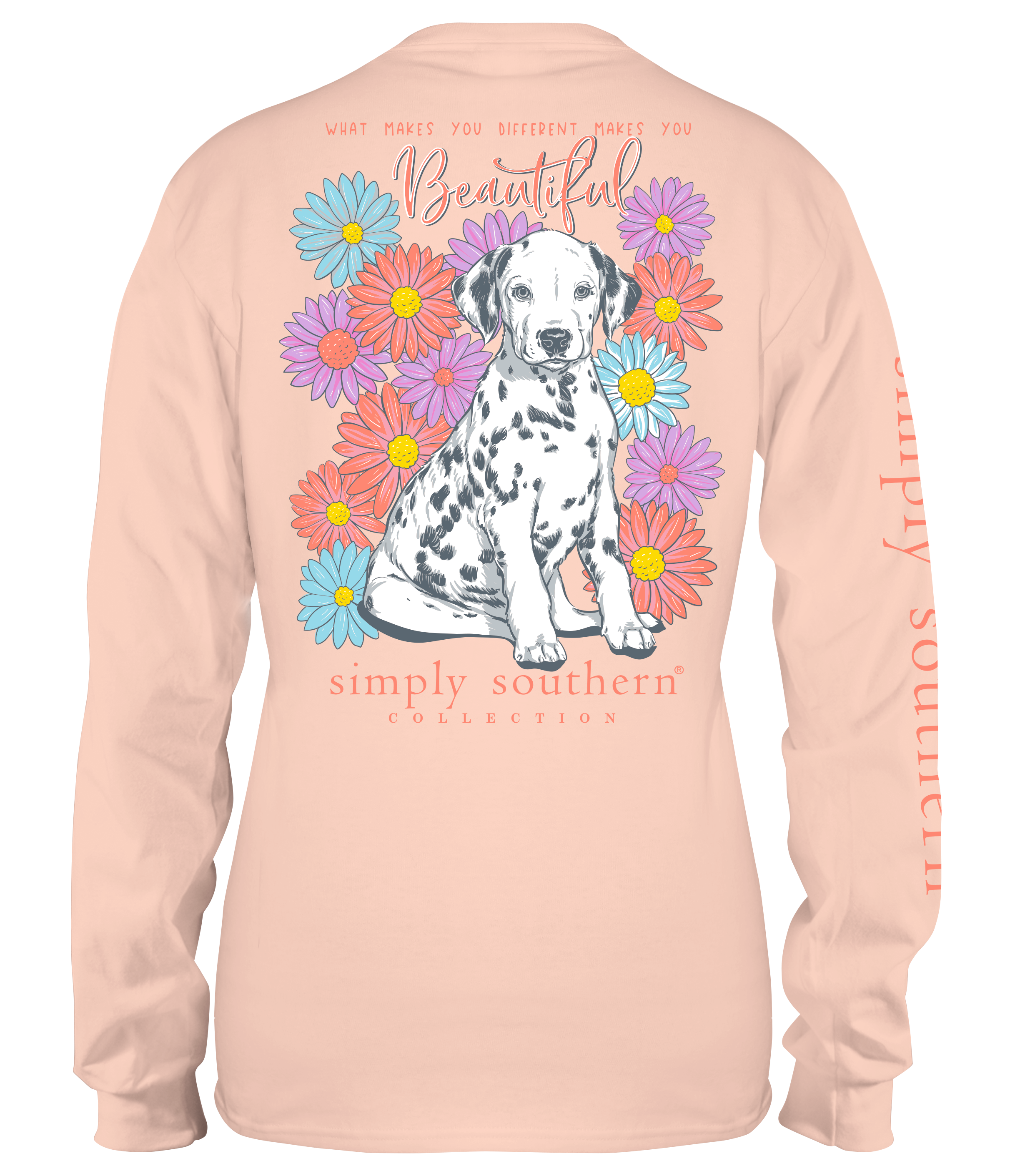 'Makes You Beautiful' Dalmatian Long Sleeve Tee by Simply Southern