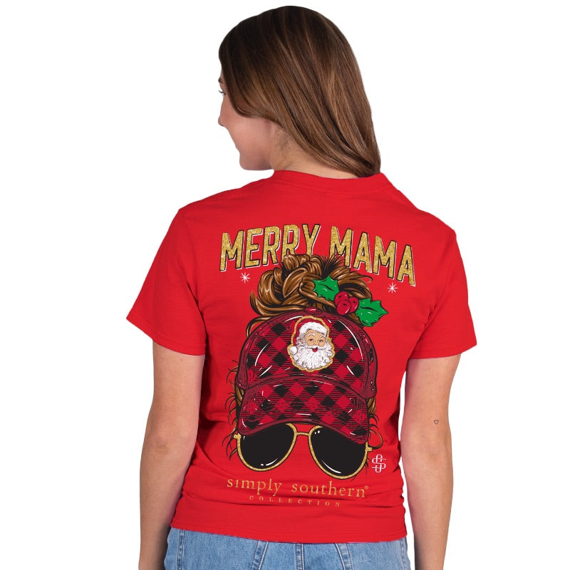 'Merry Mama' Short Sleeve Tee by Simply Southern