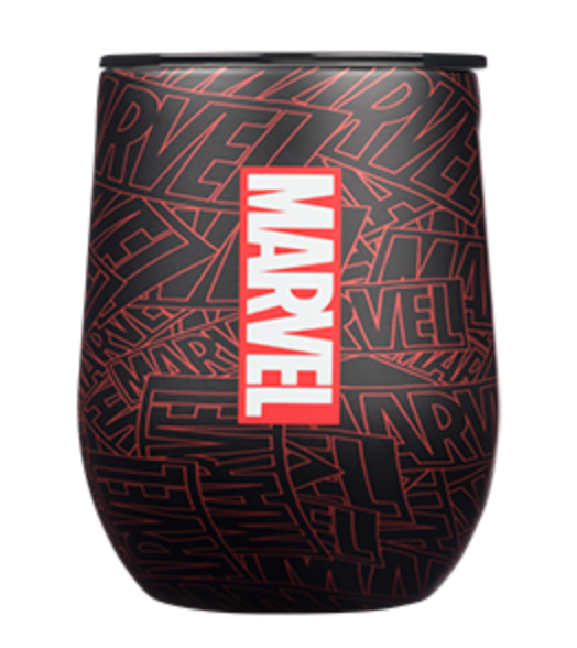 12 oz Stainless Steel Marvel Logo Stemless Tumbler by Corkcicle
