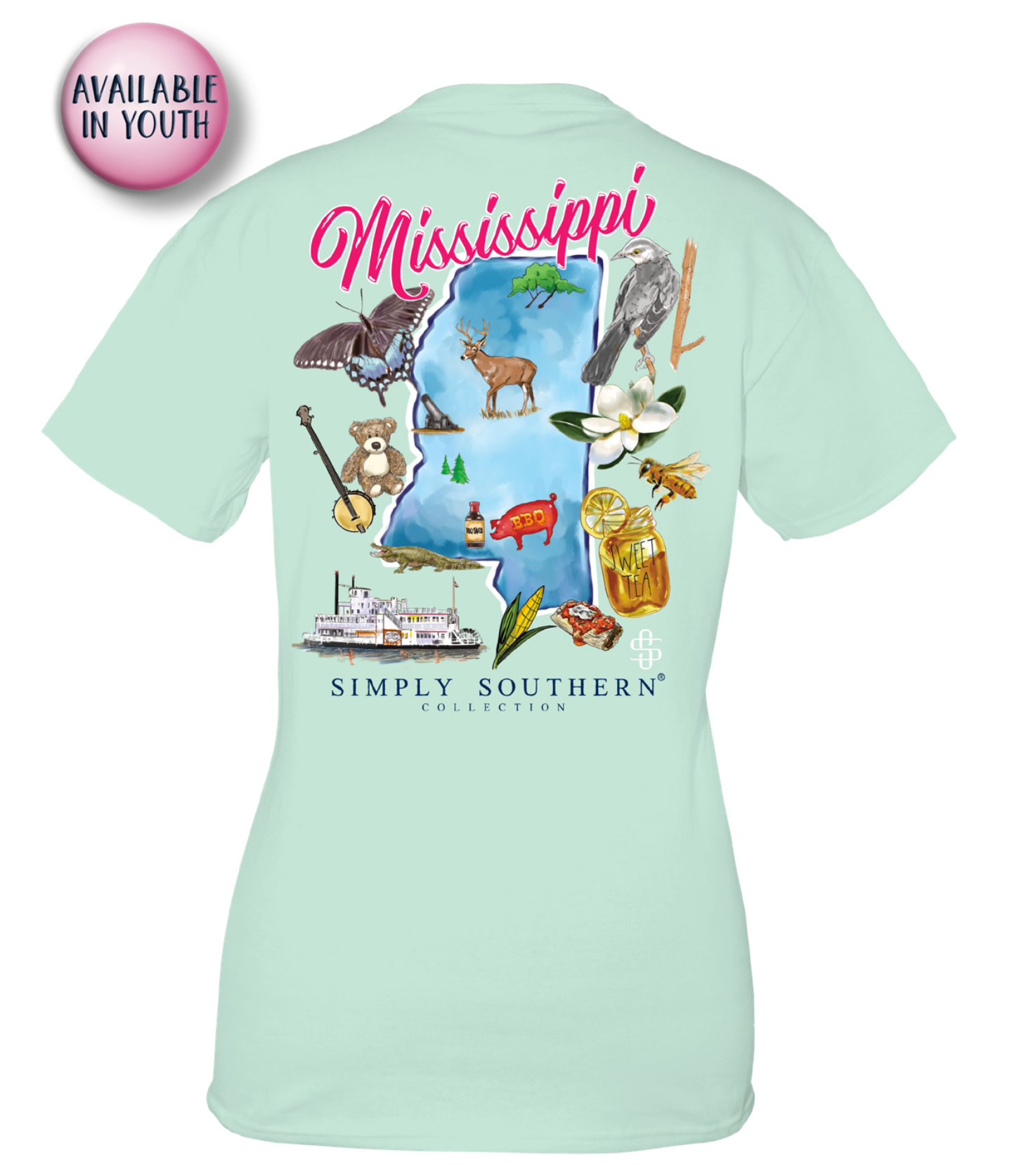 Youth Mississippi State Short Sleeve Tee by Simply Southern