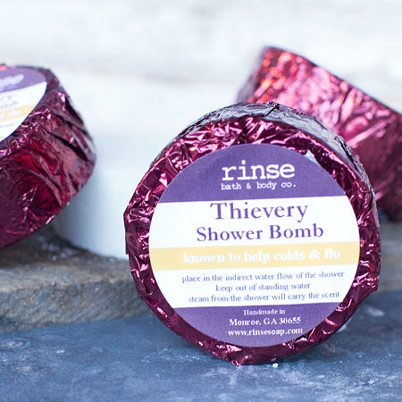 Thievery Essential Oils In Shower Bomb
