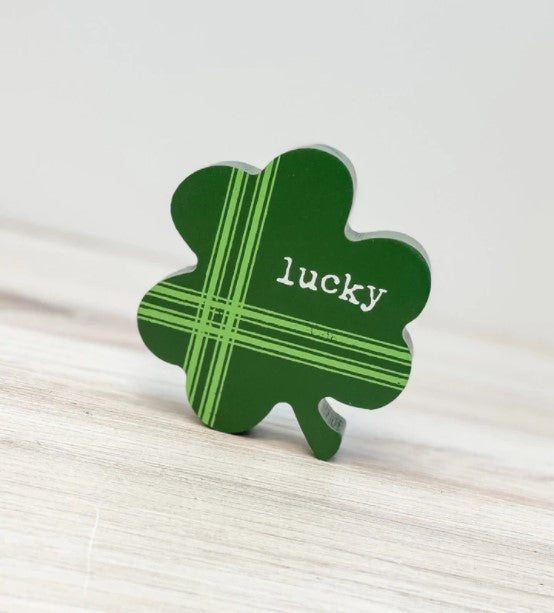 Small Lucky Green Clover Cutout
