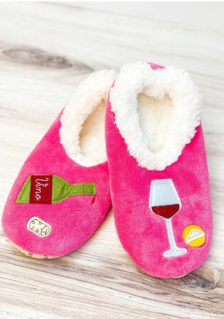 Snoozies Slippers in Hot Pink