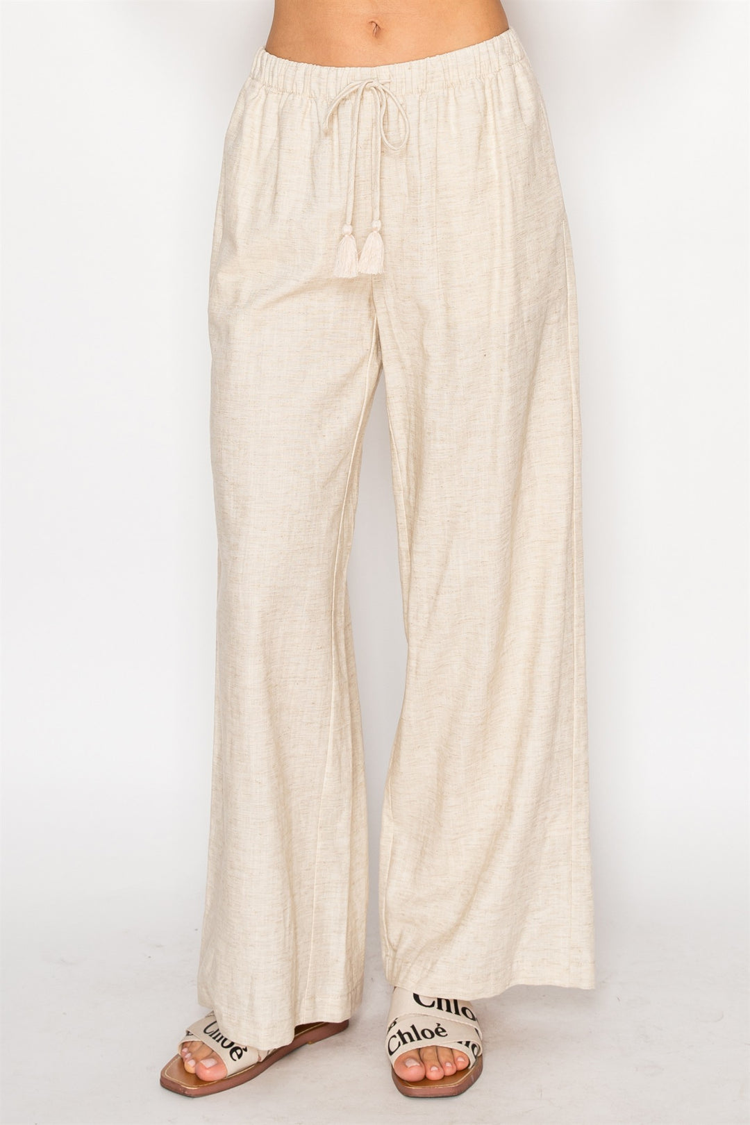 Drawstring Pants - Natural by Stitch & Co.