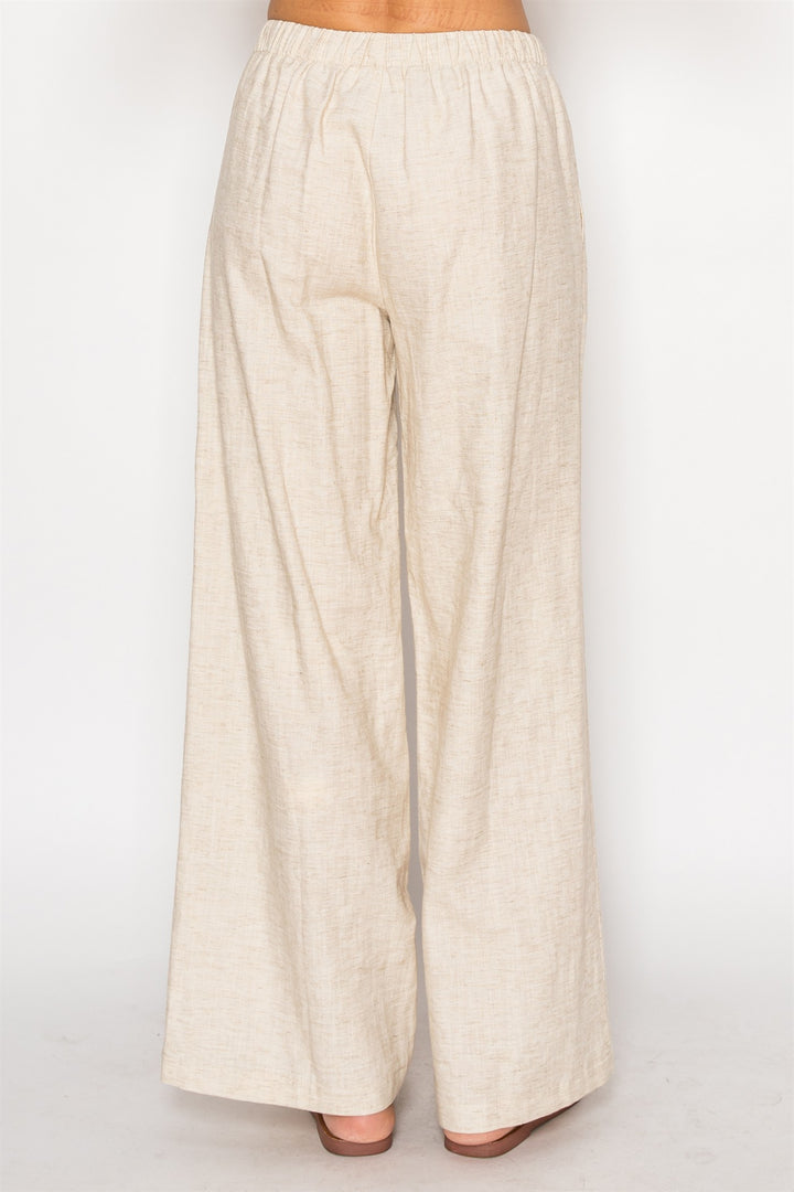 Drawstring Pants - Natural by Stitch & Co.