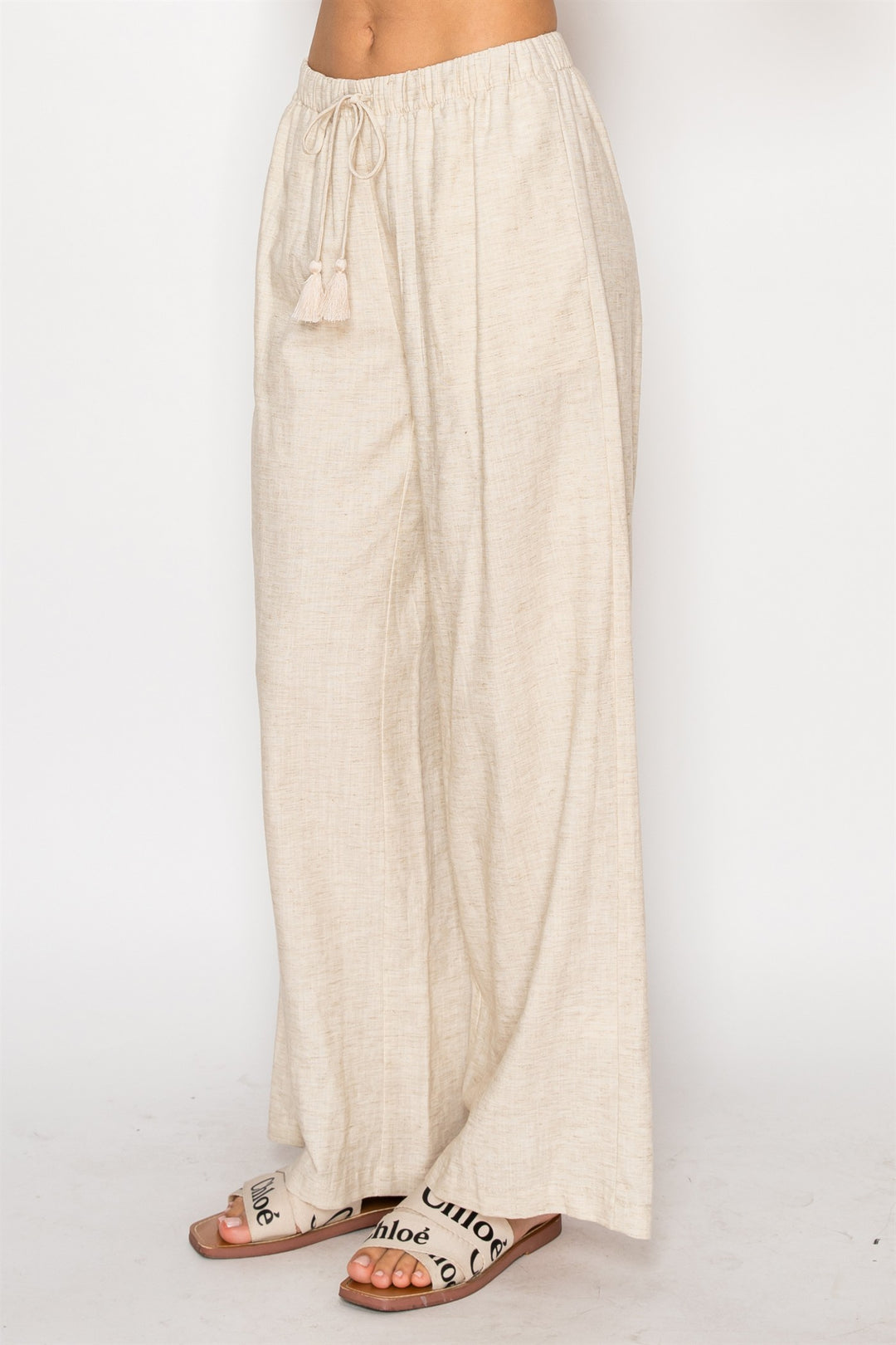 Drawstring Pants - Natural by Stitch & Co.