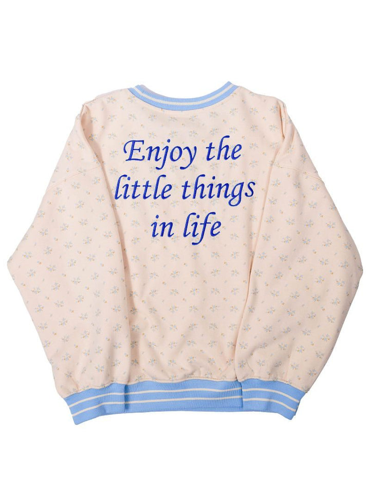 'Enjoy The Little Things' Varsity Crew Pullover by Simply Southern