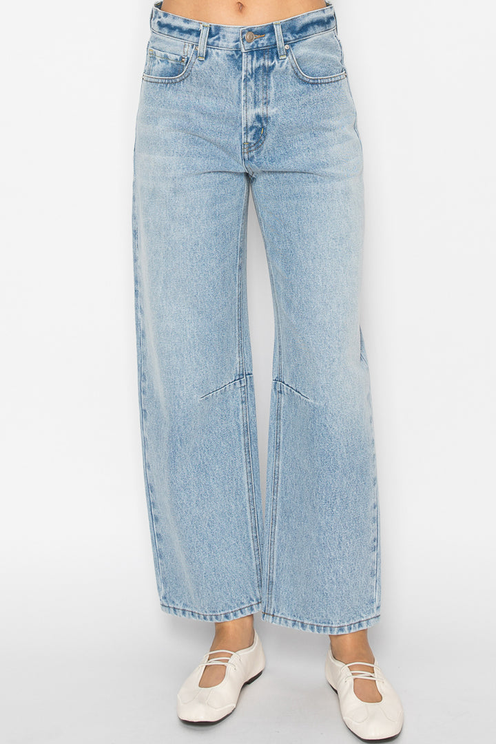 Blue Denim Barrel Jeans by Stitch &amp; Co