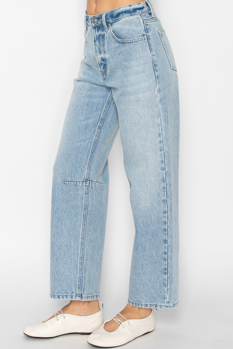 Blue Denim Barrel Jeans by Stitch &amp; Co