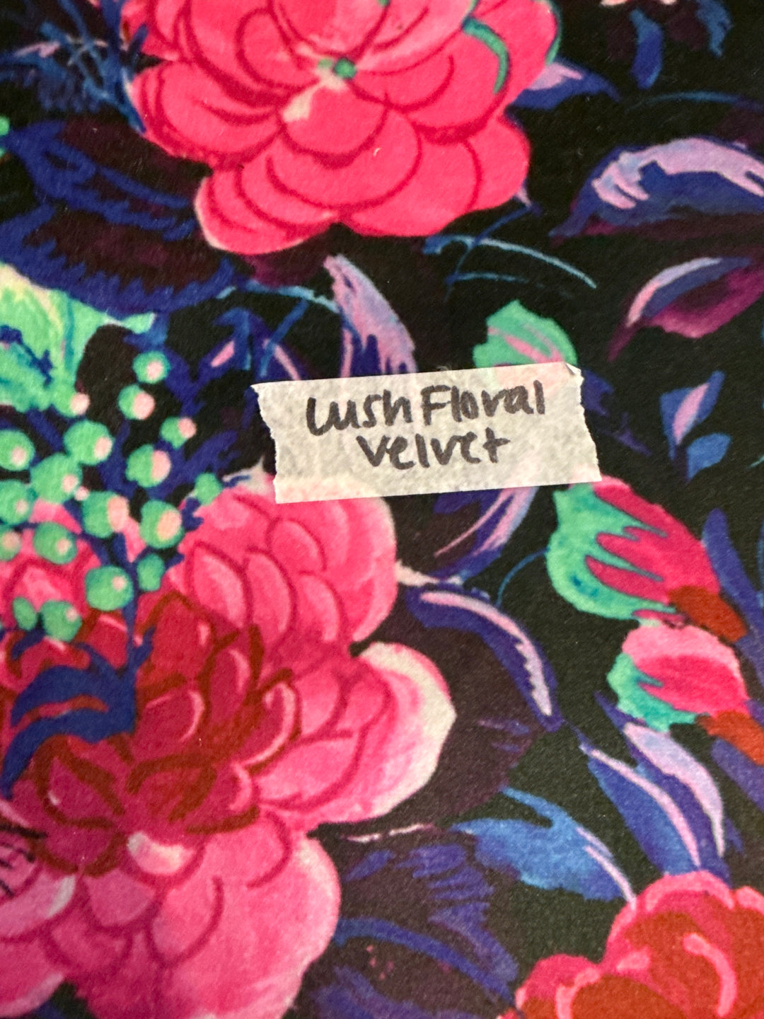 MJ TX PREPO SINGLE LADIES: Lush Floral Velvet Mini Top Zip by Makeup Junkie (Ships in 3-4 Weeks)