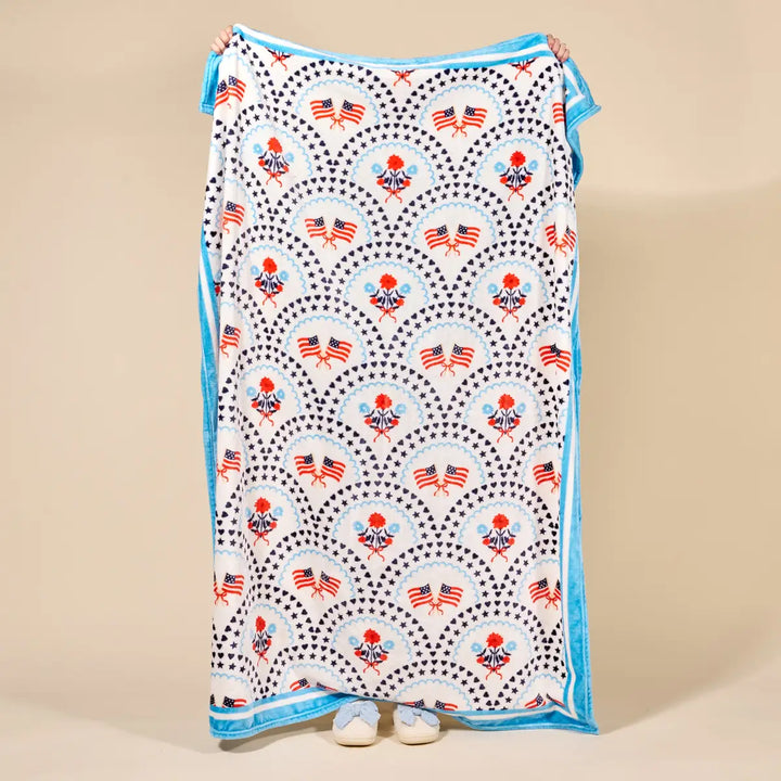 Snuggle Up Plush Blanket - All-American Darling by The Darling Effect