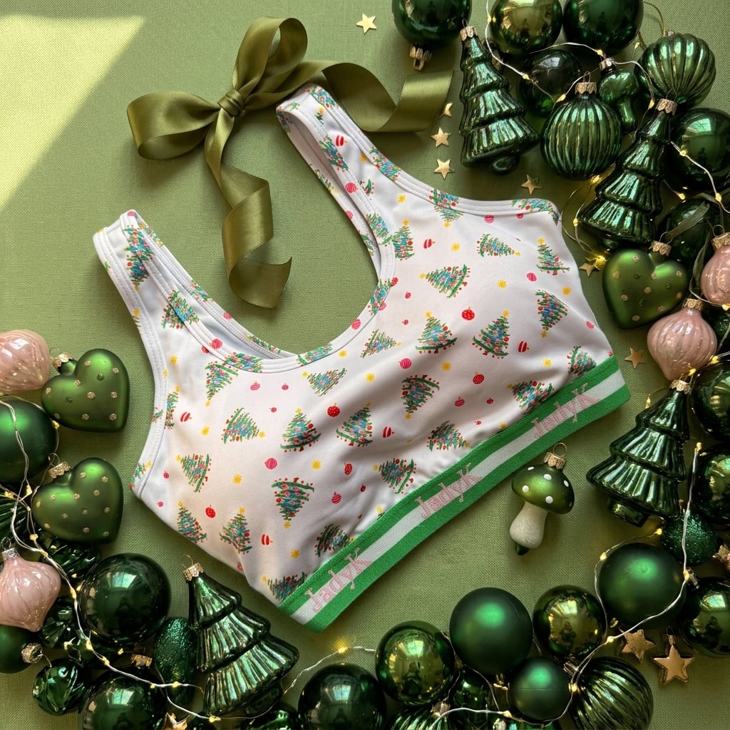 Arya Bra | Christmas Prints by JadyK (Ships in 2-3 Weeks)