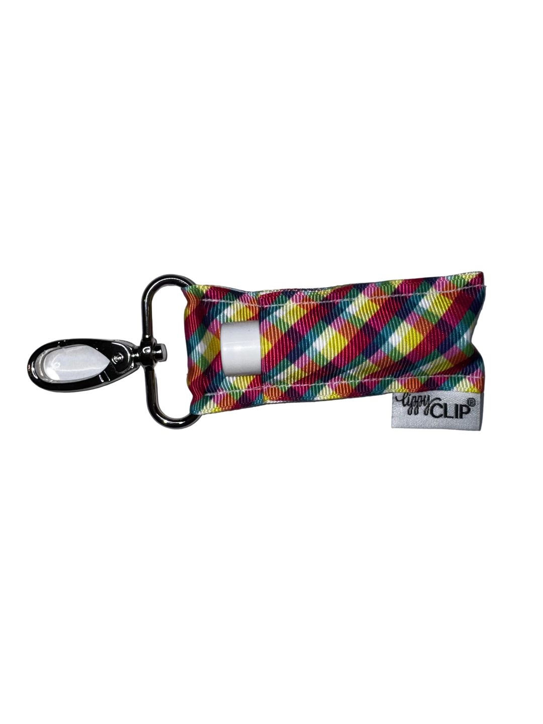 Rainbow Plaid LippyClip® (PREORDER: Ships in 2-3 Weeks)