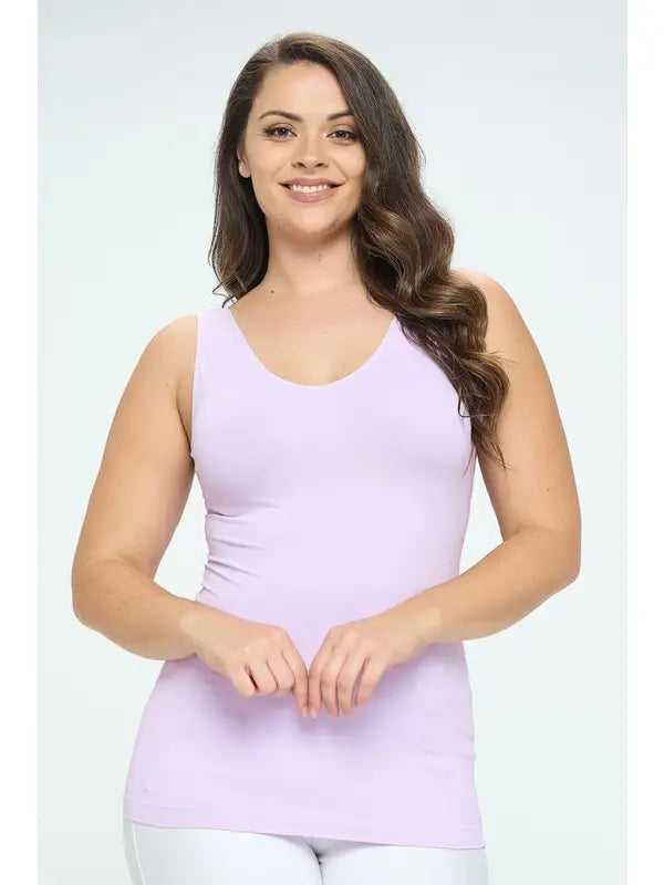 Reversible Basic Seamless Tank - Lavender by Yelete