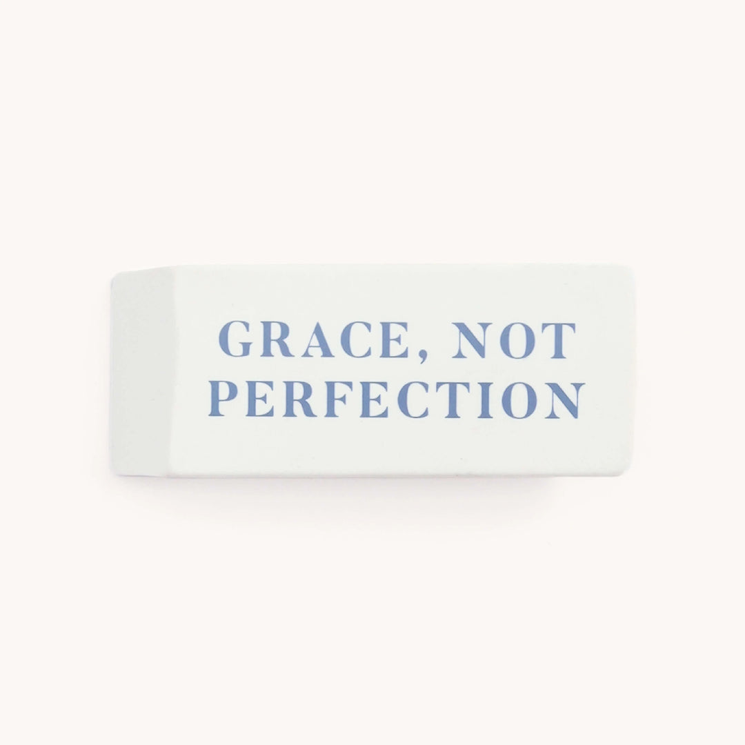 'Grace, Not Perfection' Jumbo Eraser by Emily Ley