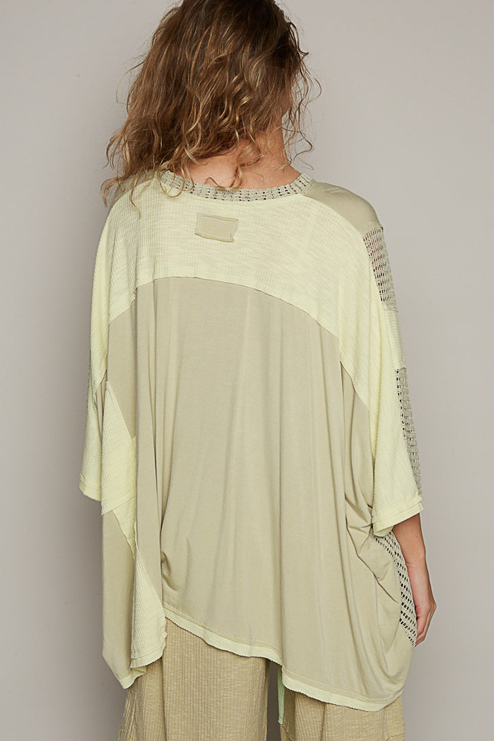 Oversized Multi-Textured Top from POL