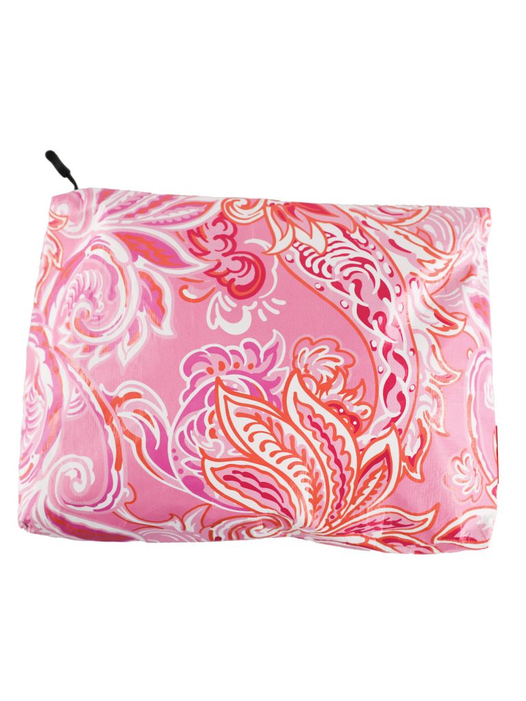 Pink Paisley Reversible Splash Cosmetic Bag by Simply Southern