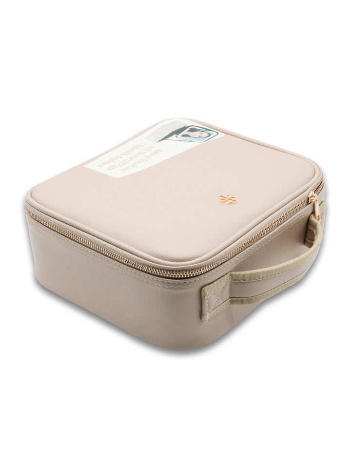 Beige Vegan Leather Travel Case by Simply Southern