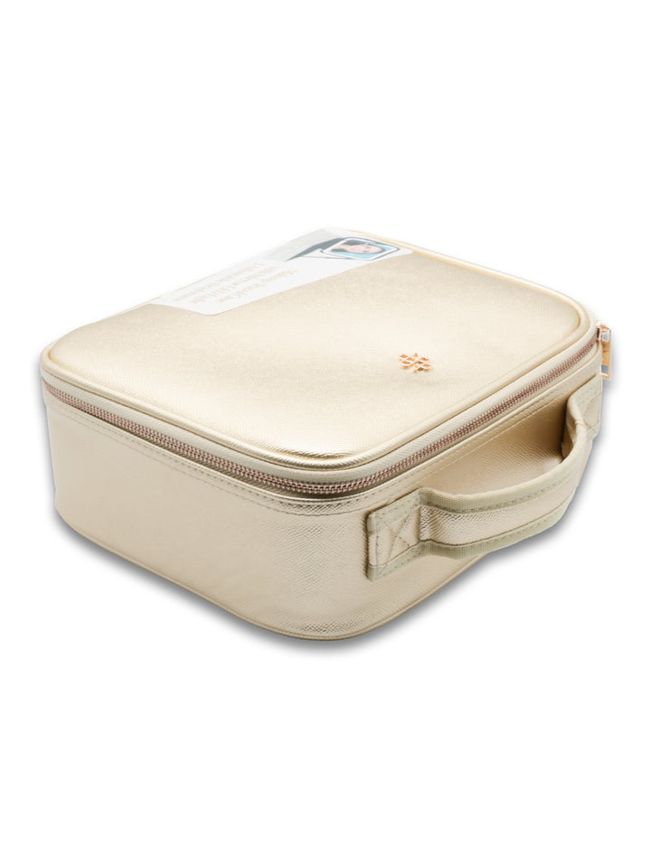 Gold Vegan Leather Travel Case by Simply Southern
