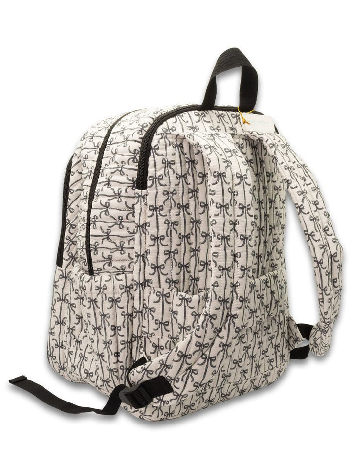 Black Bow Quilted Backpack by Simply Southern