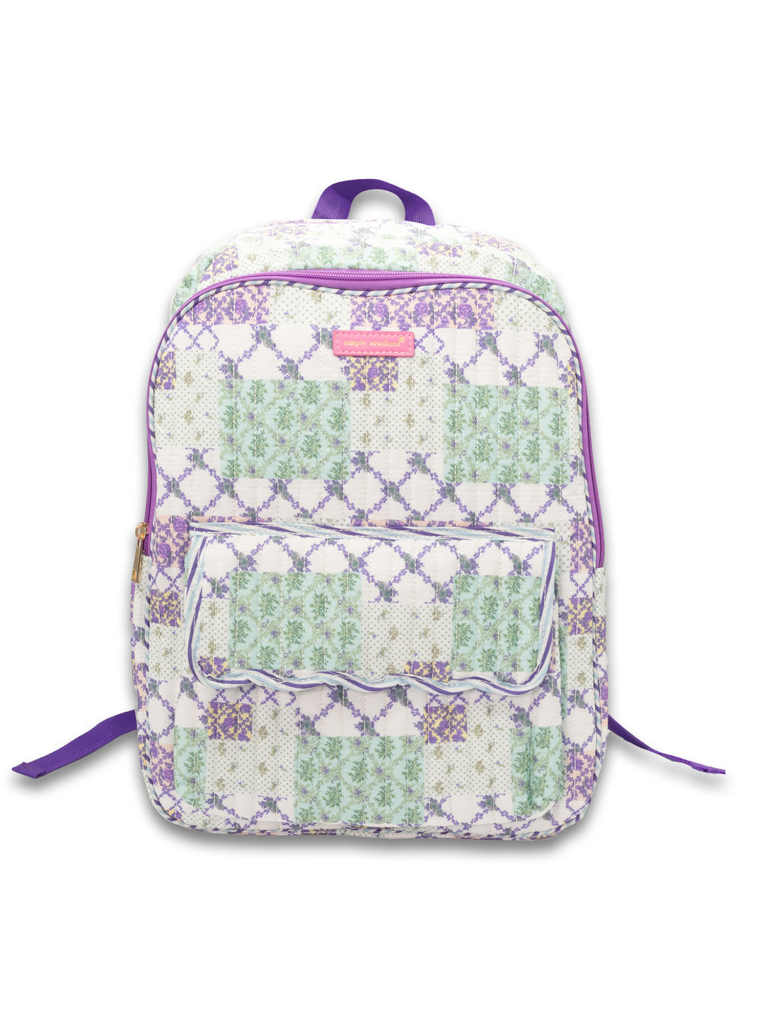 Trellis Patchwork Quilted Backpack by Simply Southern