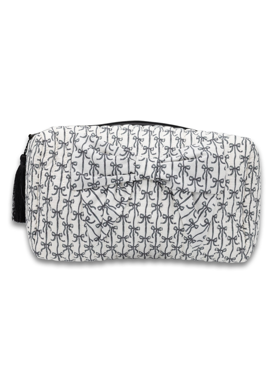 Black Bows Quilted Bow Cosmo Bag by Simply Southern