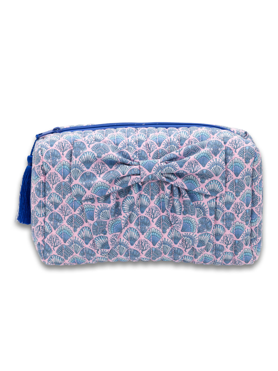 Scallop Shell Quilted Bow Cosmo Bag by Simply Southern
