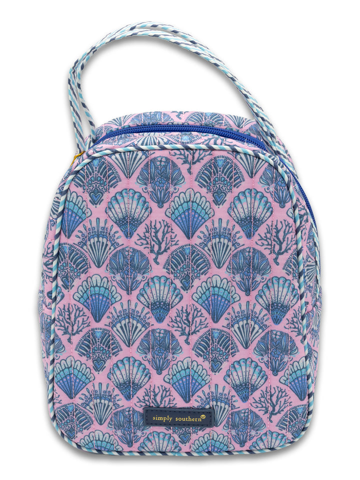 Scallop Shell Quilted Lunch Bag by Simply Southern
