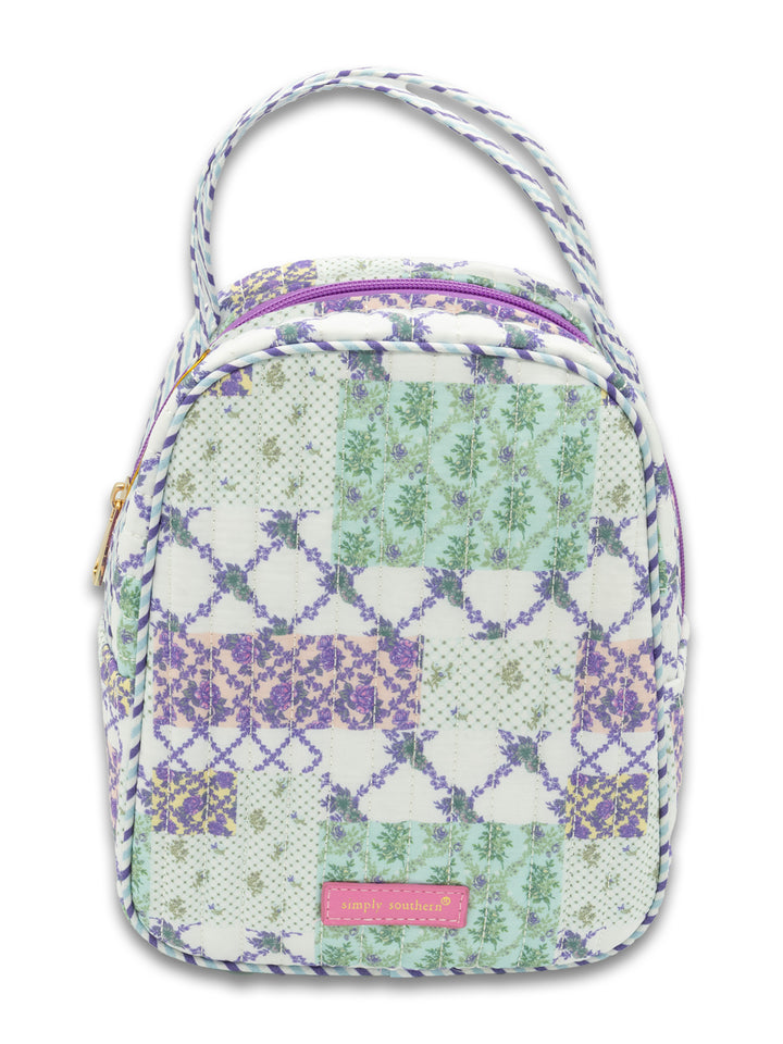 Trellis Patch Quilted Lunch Bag by Simply Southern