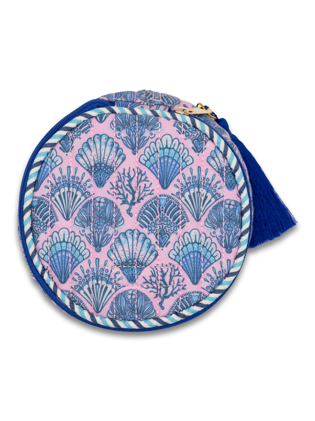 Scallop Shell Quilted Round Bag by Simply Southern