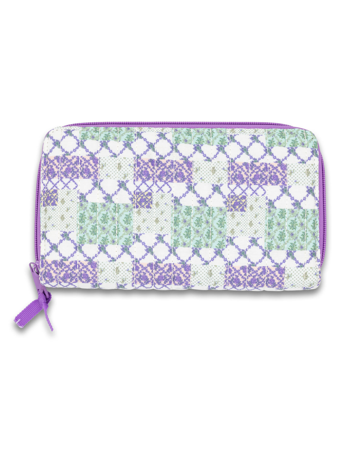 Trellis Patchwork Quilted Zip Wallet by Simply Southern