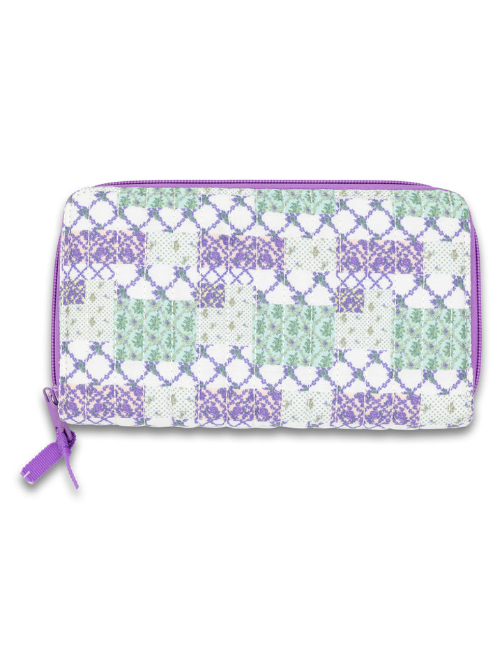 Trellis Patchwork Quilted Zip Wallet by Simply Southern