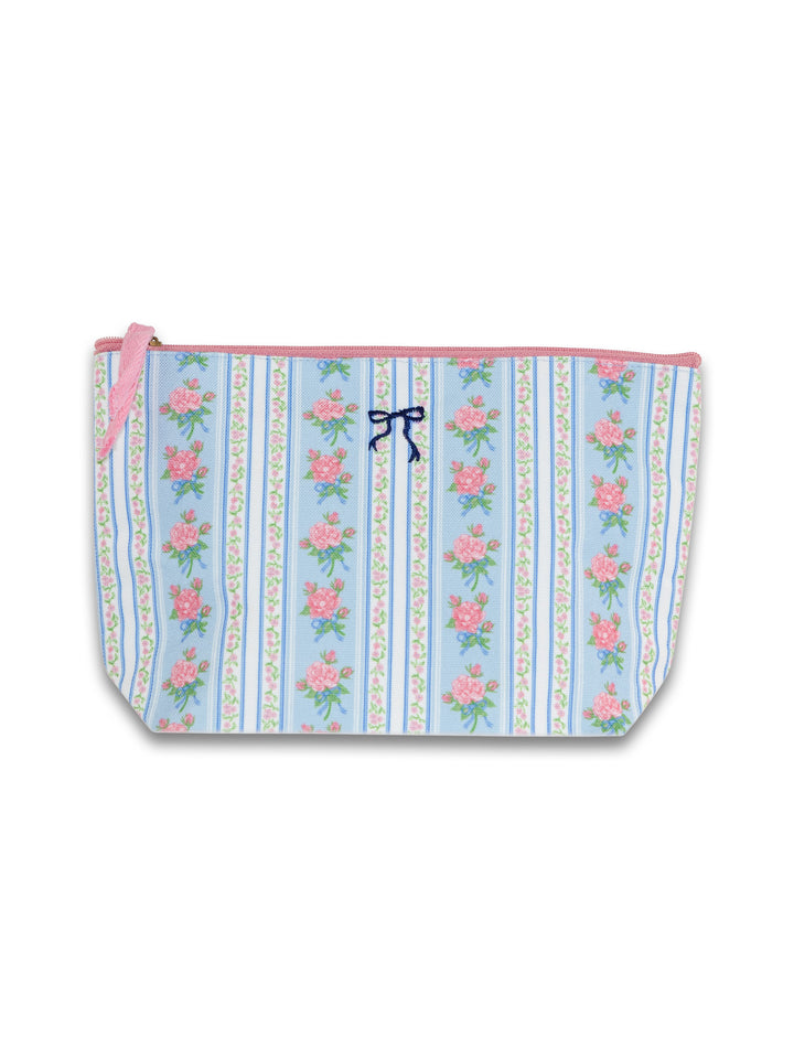 Rose Stripe Seaside Pouch by Simply Southern