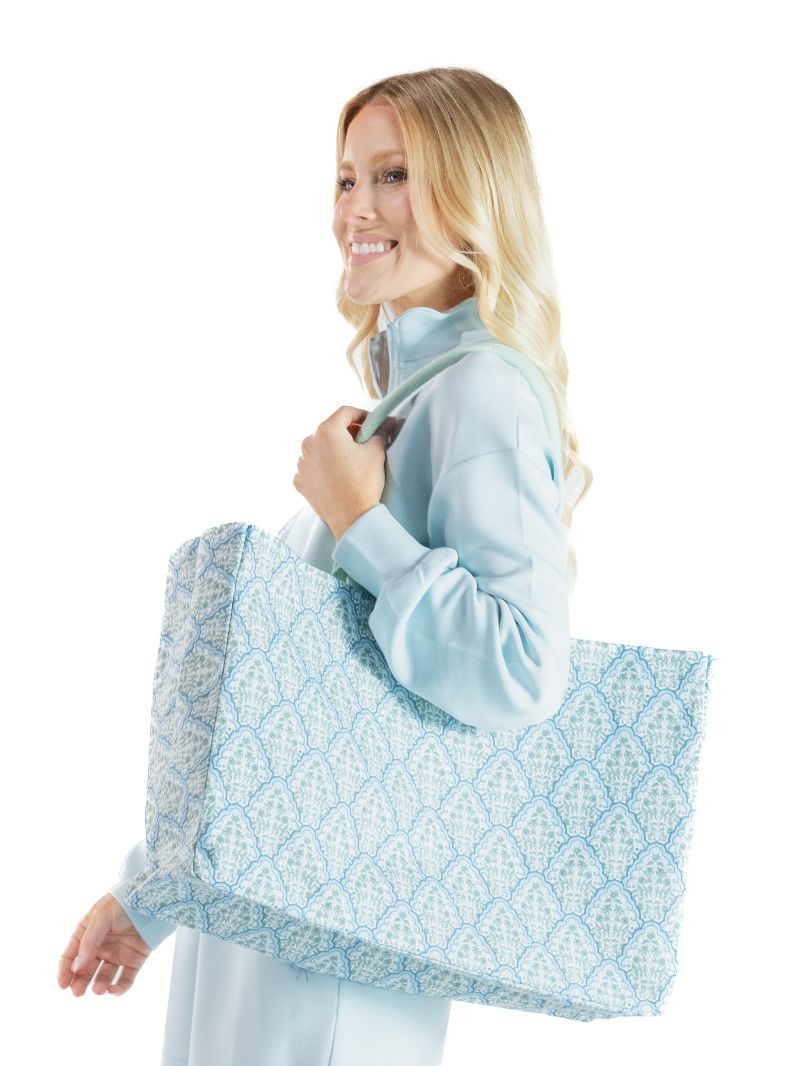 Scalloped Floral Seaside Tote by Simply Southern