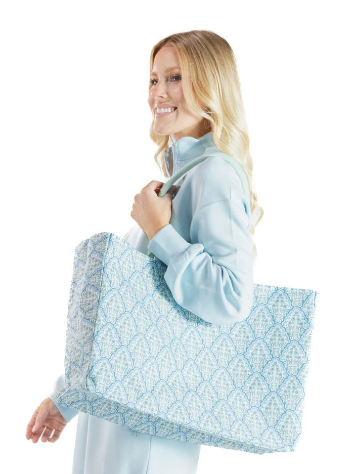 Scalloped Floral Seaside Tote by Simply Southern