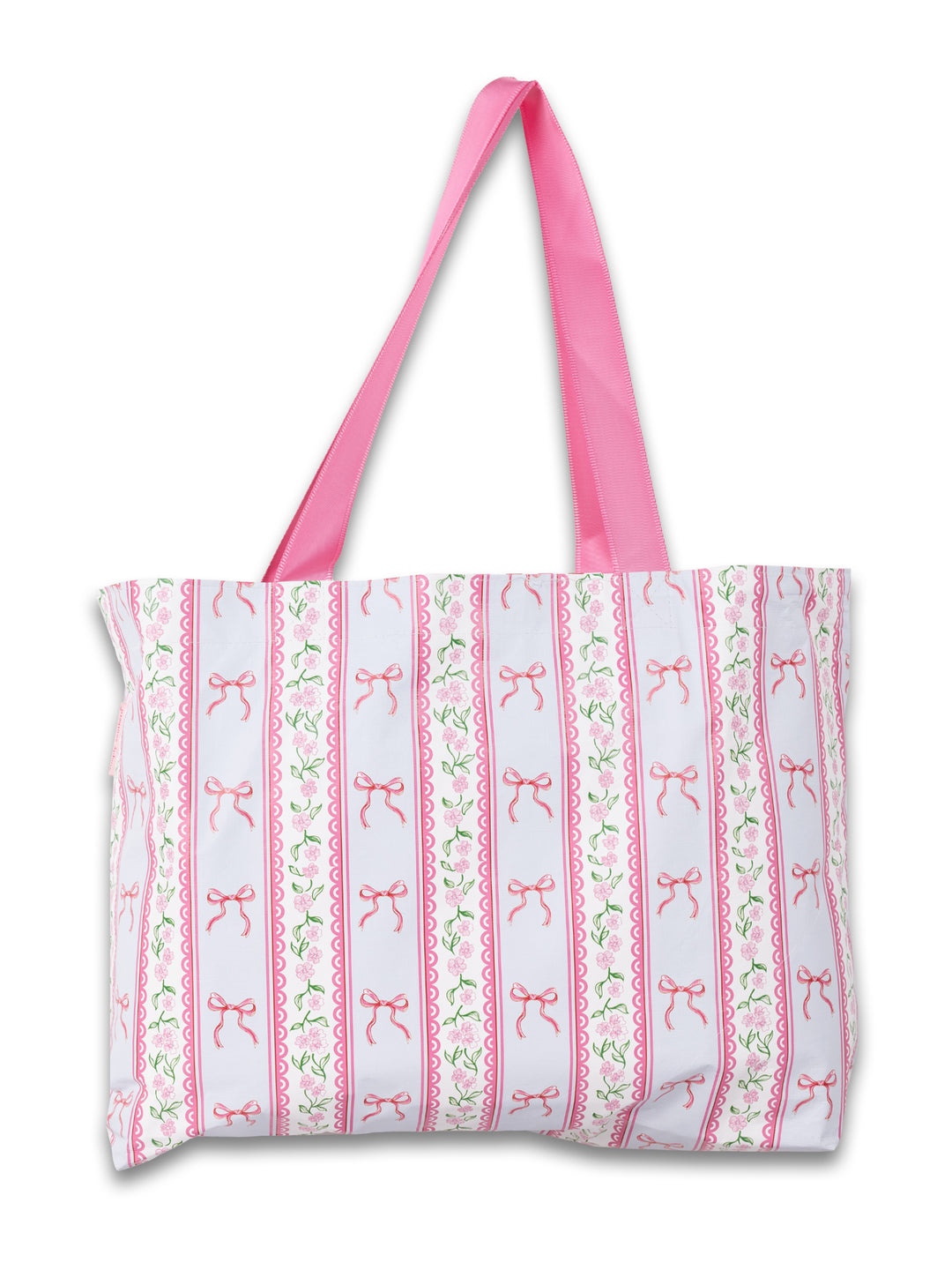 Bow Stripe Reversible Splash Tote by Simply Southern