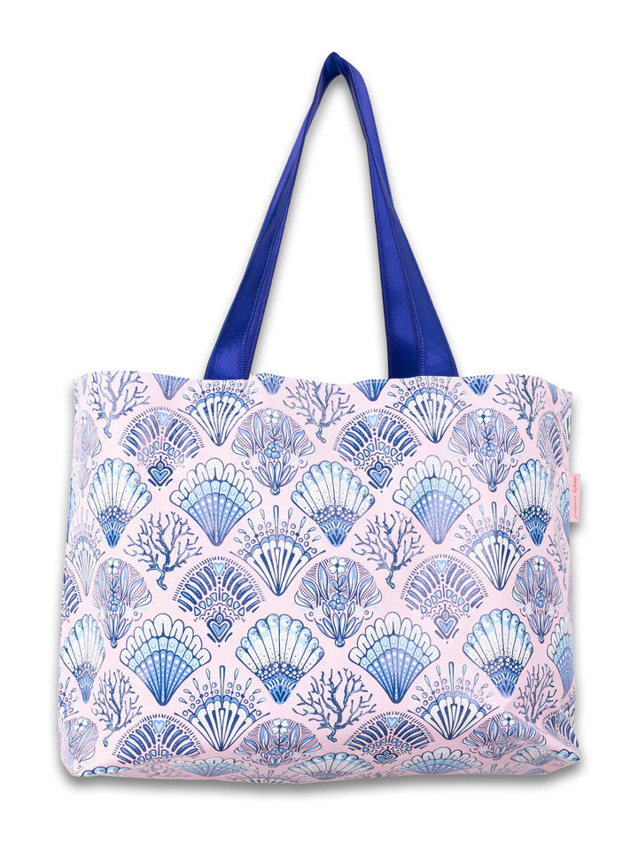 Scallop Shell Reversible Splash Tote by Simply Southern