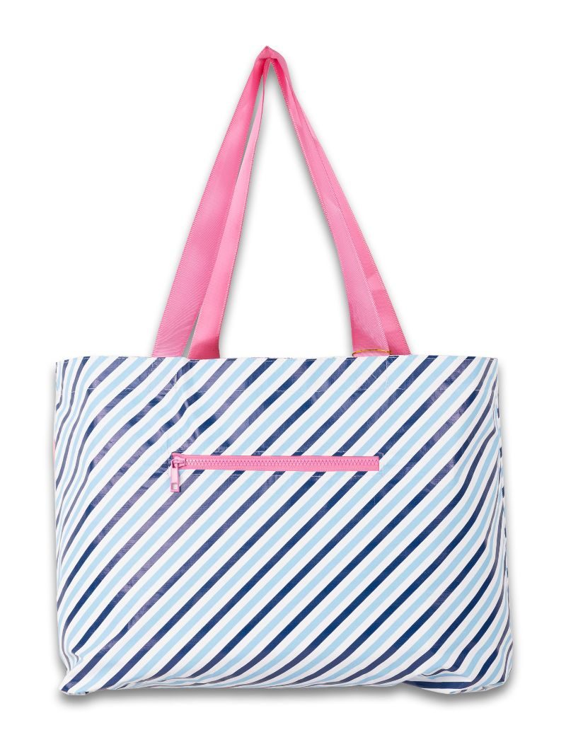 Trellis Patchwork Reversible Splash Tote by Simply Southern